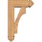 Ekena Millwork Westlake Arts and Crafts Smooth Bracket w/ Offset Brace, Western Red Cedar, 5 1/2"W x 14"D x 22"H BKT0604X14X22WTL03SWR - alternate 2